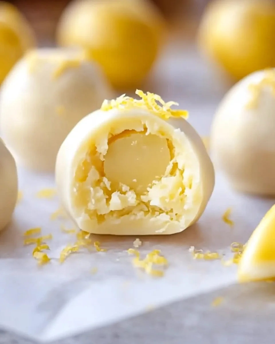Creamy Lemon Truffles Recipe