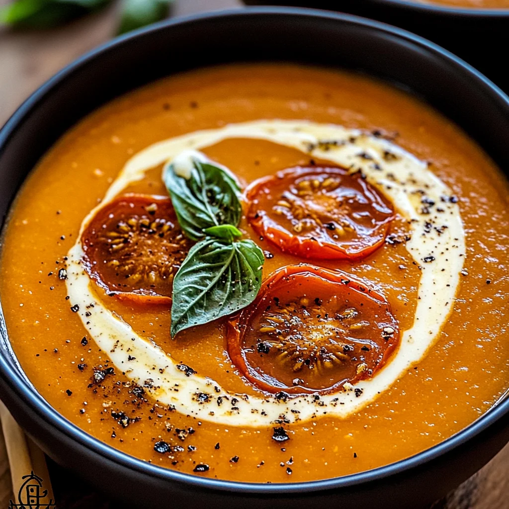 Creamy Roasted Garlic Tomato Soup