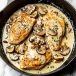 Creamy White apple vinegar Mushroom Chicken