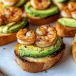 Garlic Shrimp Crostini with Avocado: A Flavorful Bite-Sized Delight