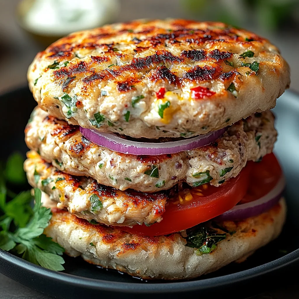 Greek Chicken Burgers