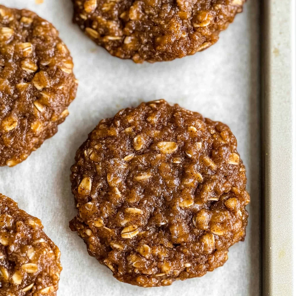 Healthy Gingerbread Oatmeal Breakfast Cookies