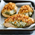 Healthy Pesto Stuffed Chicken Breast