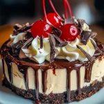 Hot Fudge Sundae Brownie Cheesecake