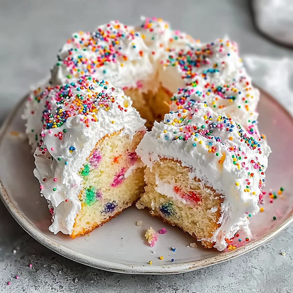 Light Funfetti Angel Food Cake - Alrightwithme