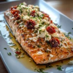 Mediterranean Baked Salmon With Feta & Sun-dried Tomatoes
