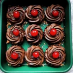 Piped Chocolate Butter Cookies