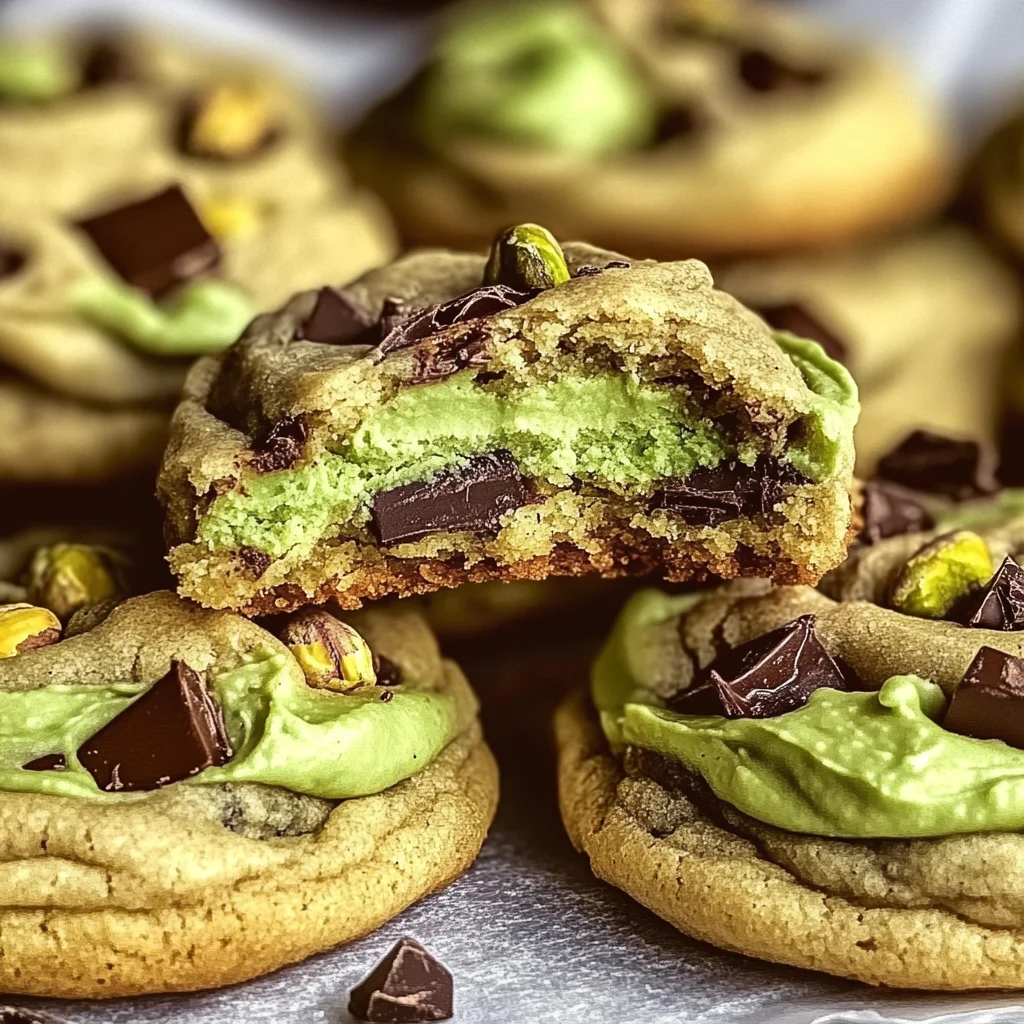 Pistachio Cream Cookies that Melt in Your Mouth