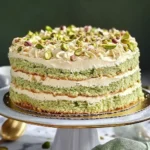 Pistachio Dacquoise Cake
