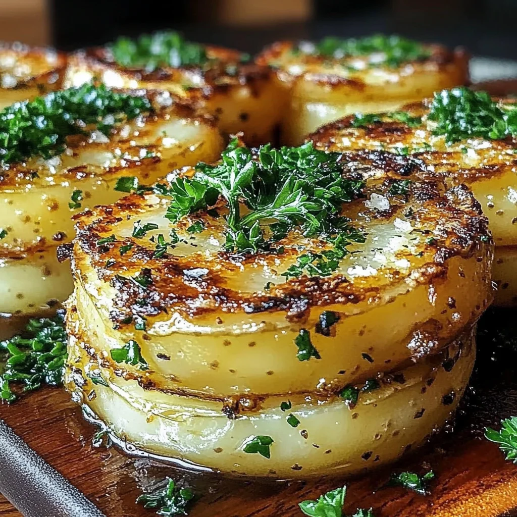 Roasted Garlic Parmesan Potato Stacks: A Flavorful Side Dish