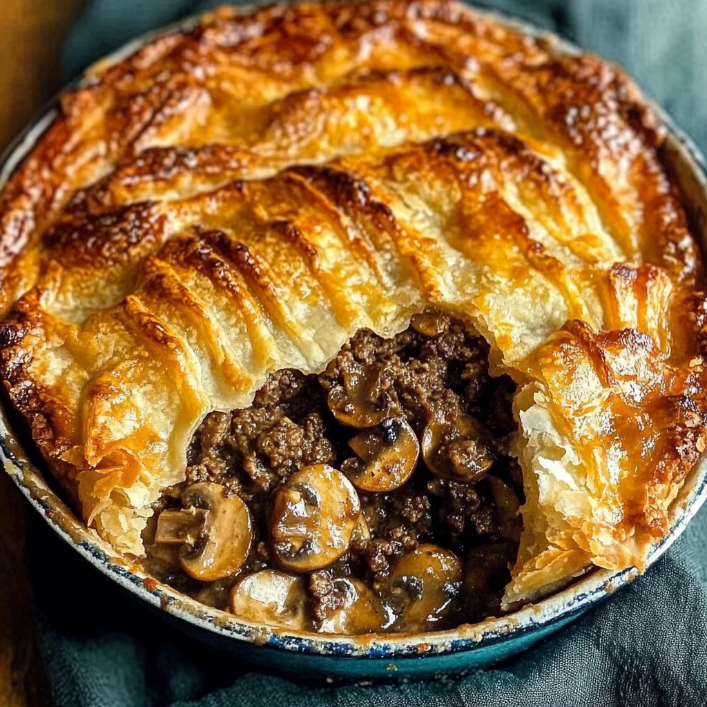 Savory Beef & Mushroom Pie