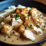Slow Cooker Creamy Chicken & Gravy