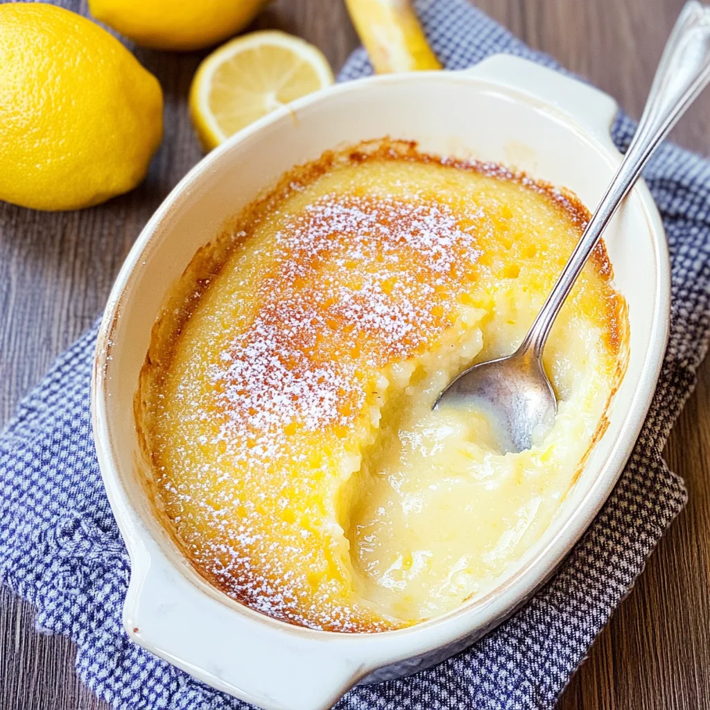 Baked Lemon Pudding