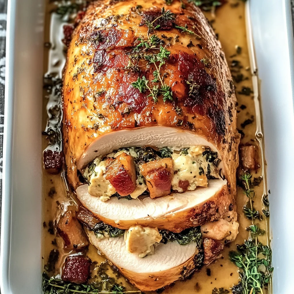 Best Christmas Stuffed Turkey Breast