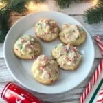 Candy Cane Whipped Shortbread Cookies | Easy and Delicious