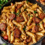 Creamy Cajun Sausage Pasta
