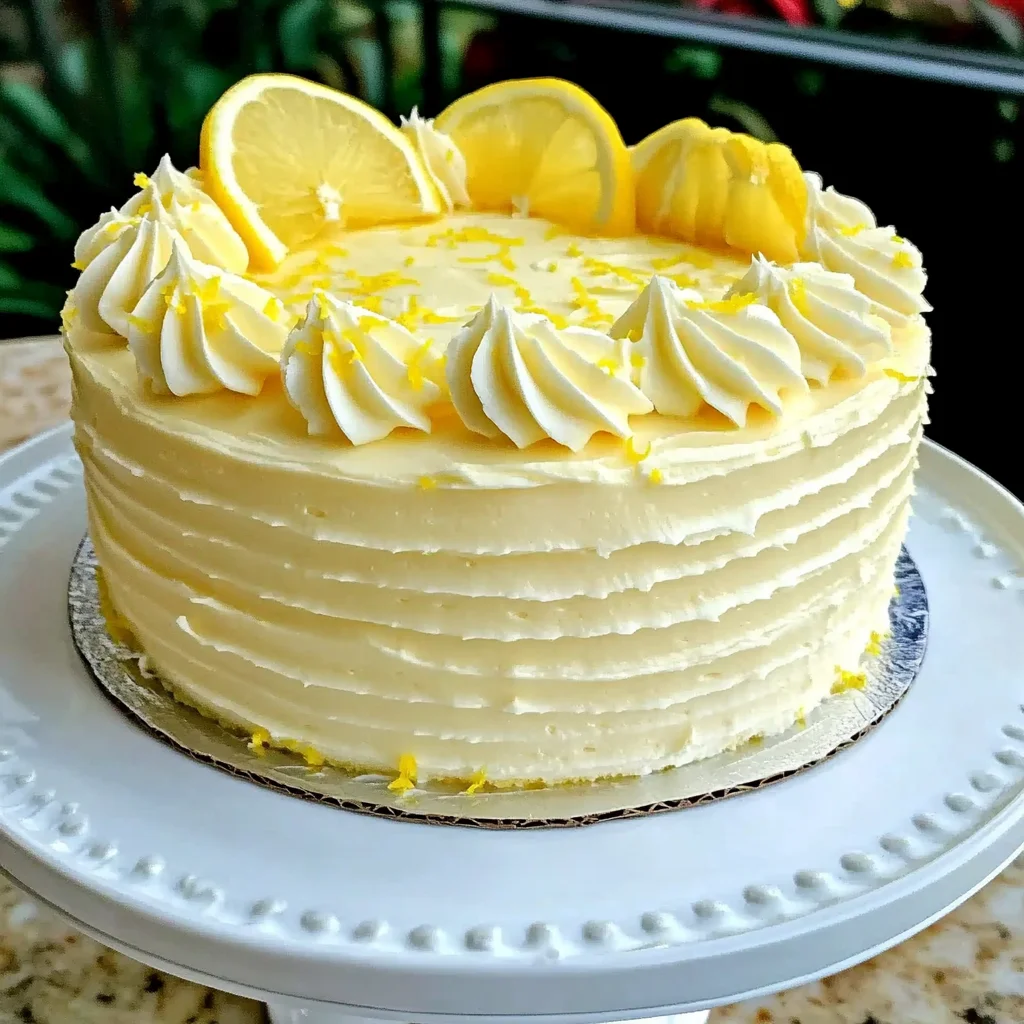 Creamy Lemon Cheesecake Cake