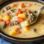 Crockpot Cheeseburger Soup