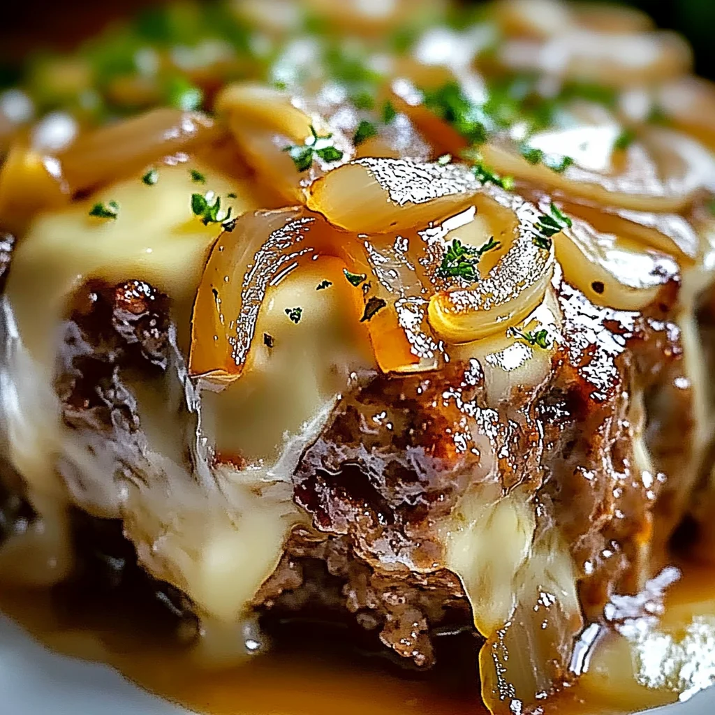 Delicious Crockpot French Onion Meatloaf Recipe