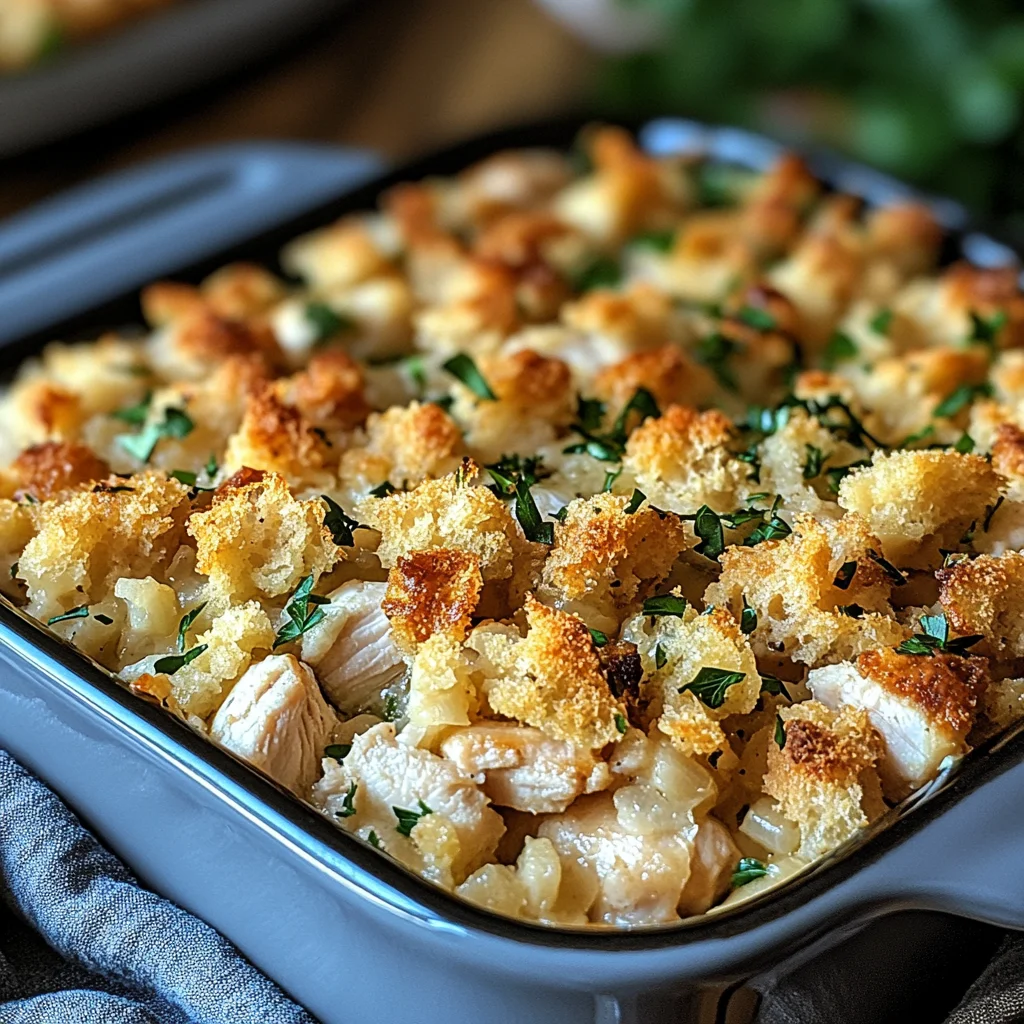 Dolly’s Chicken and Stuffing Casserole
