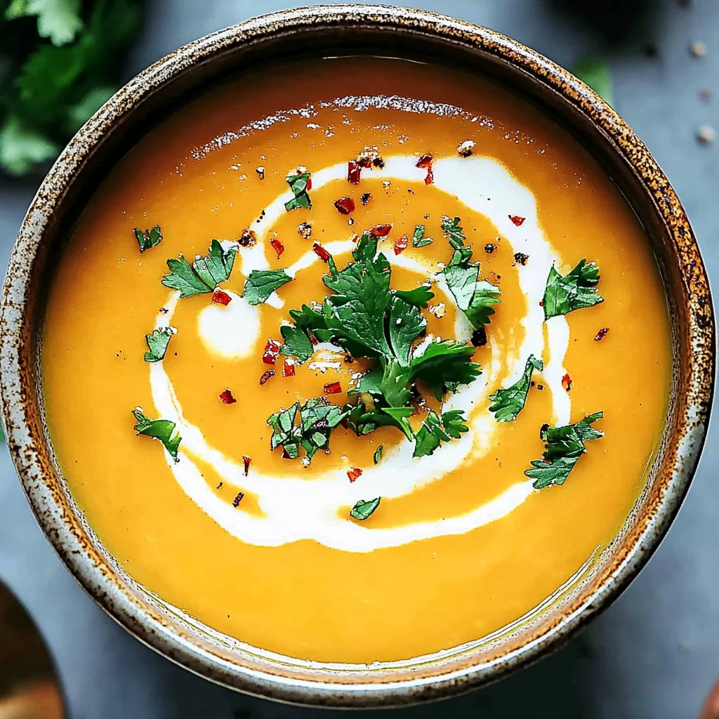 Easy Butternut Squash and Sweet Potato Soup