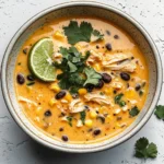 Easy Chicken, Poblano, and Black Bean Soup (Small Batch)