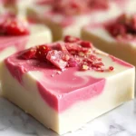 Easy White Chocolate Strawberry Fudge