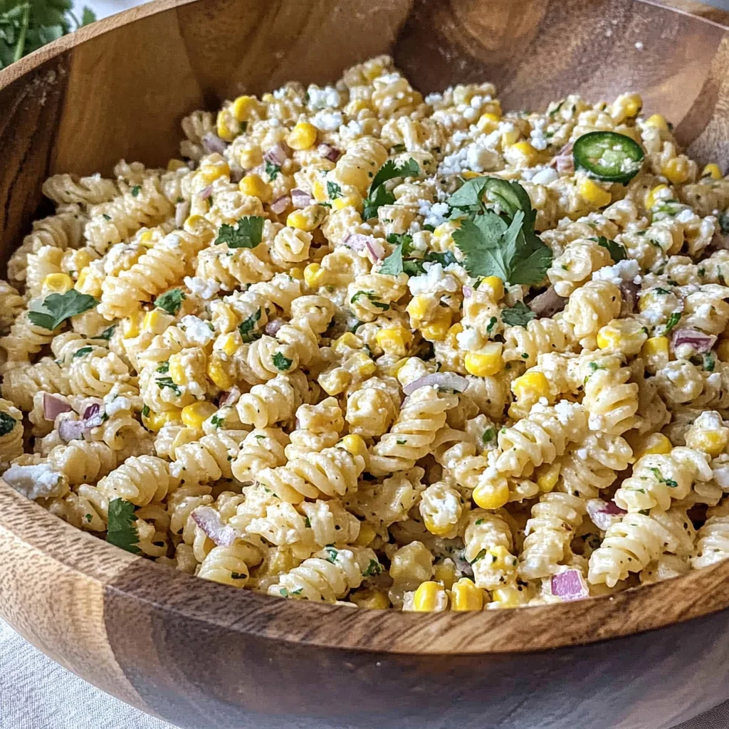 Elote Pasta Salad Recipe (Mexican Street Corn)
