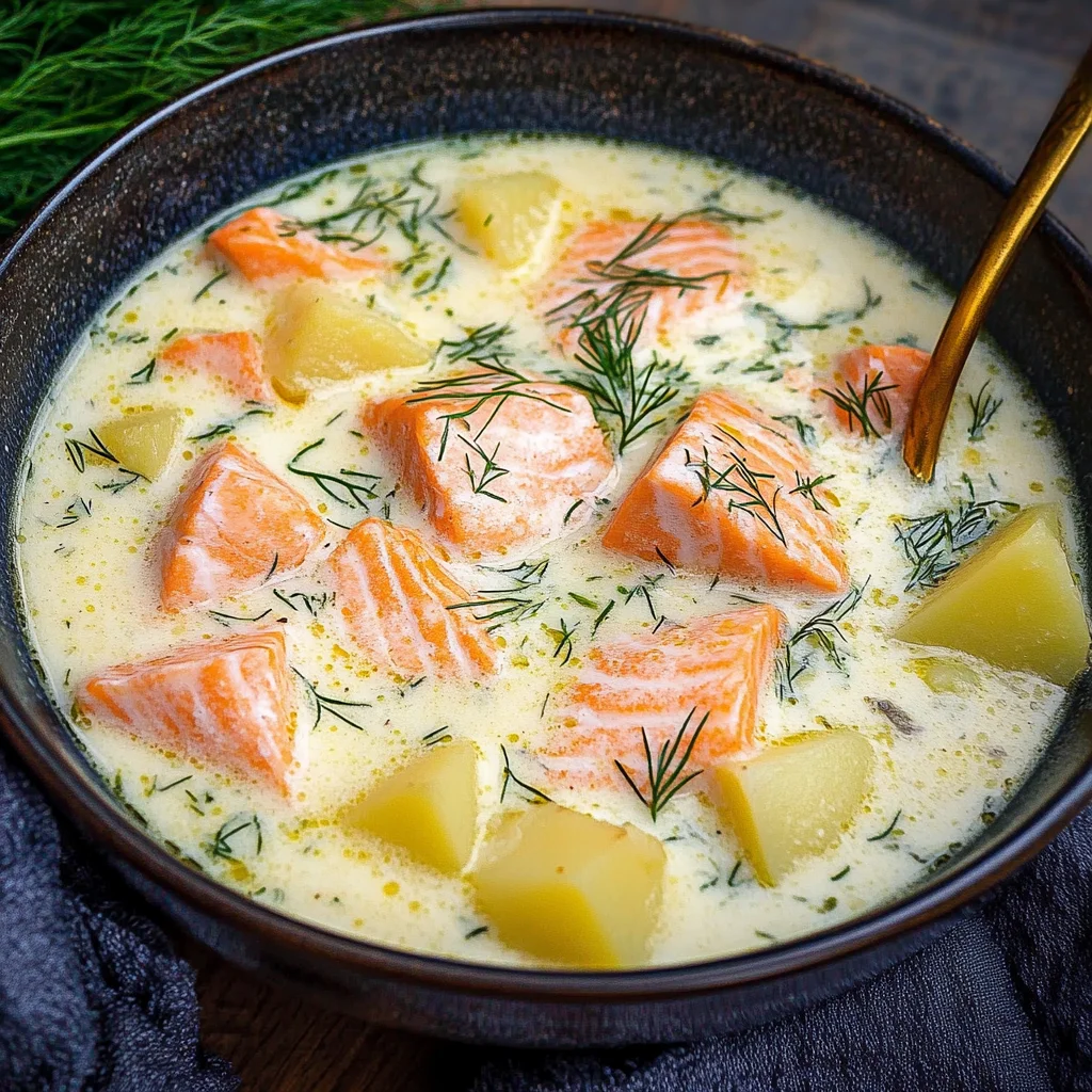 Finnish Salmon Soup (Lohikeitto)