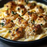 Garlic Butter Chicken Bites with Creamy Parmesan Pasta: An Incredible 7-Step Recipe