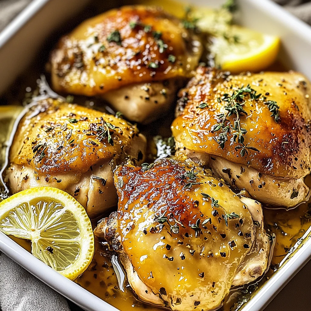 Greek Lemon Chicken Thighs