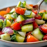 Quick Italian Cucumber Salad