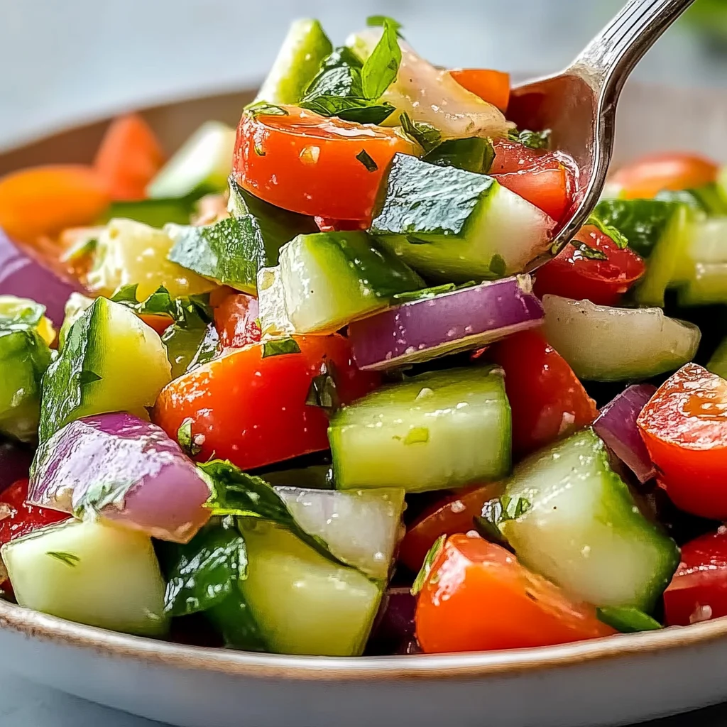 Quick Italian Cucumber Salad