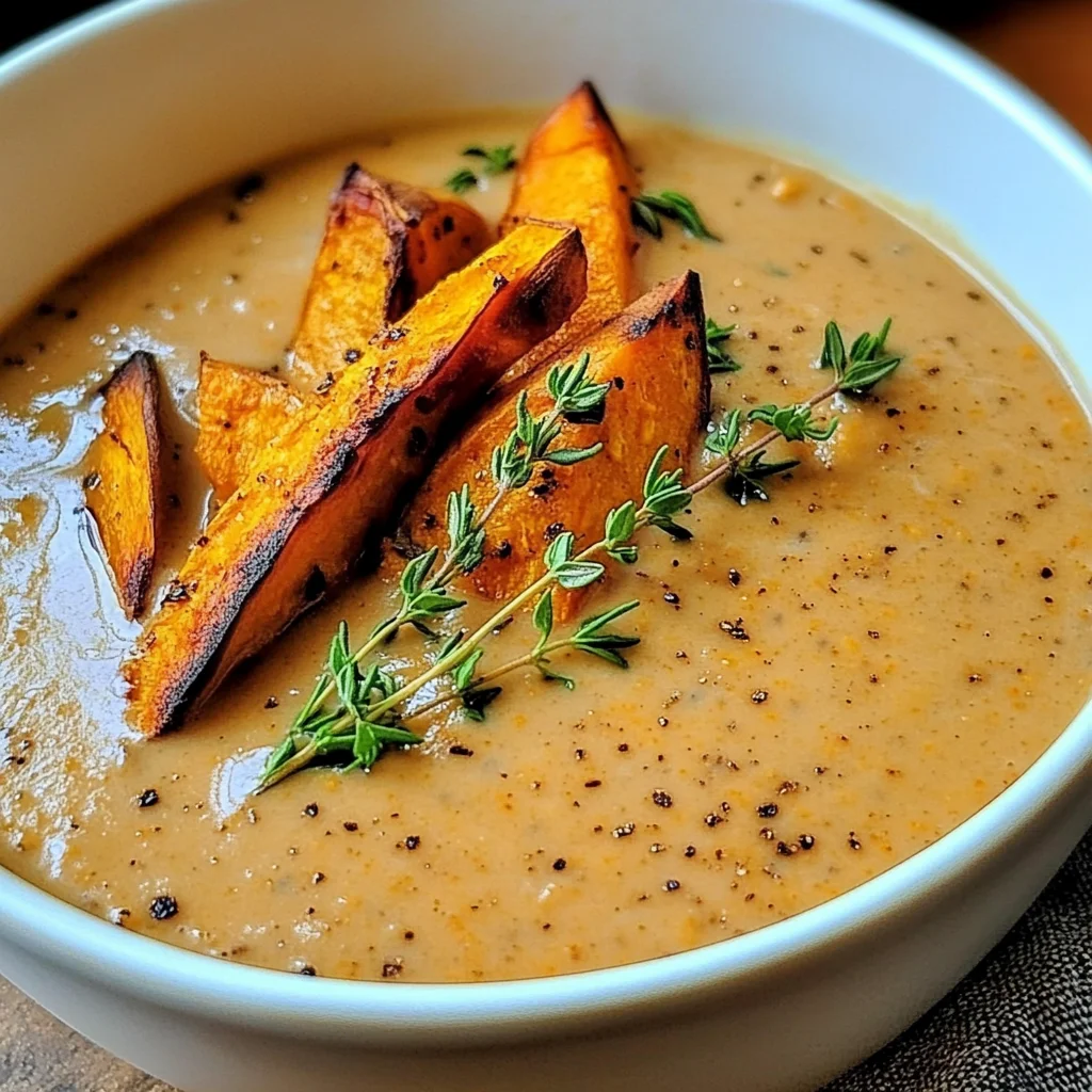 Roasted Italian Sweet Potato Soup