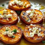 Roasted Sweet Potato Rounds with Honey & Feta Bliss