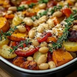 Rustic Roasted Vegetable Bake with Cannellini Beans