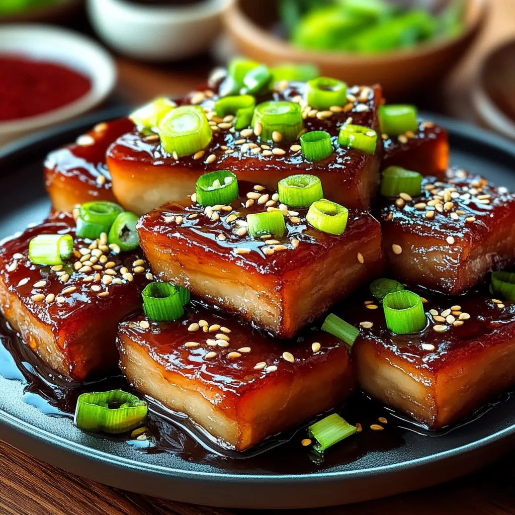 Sweet and Sticky Asian-Style beef Belly Recipe