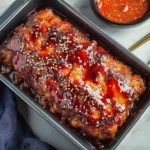 korean meatloaf with gochujang glaze