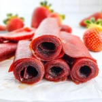 3-Ingredient Homemade Strawberry Fruit Roll-Ups