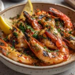 BBQ Grilled Prawns with Garlic, Lemon & Chilli