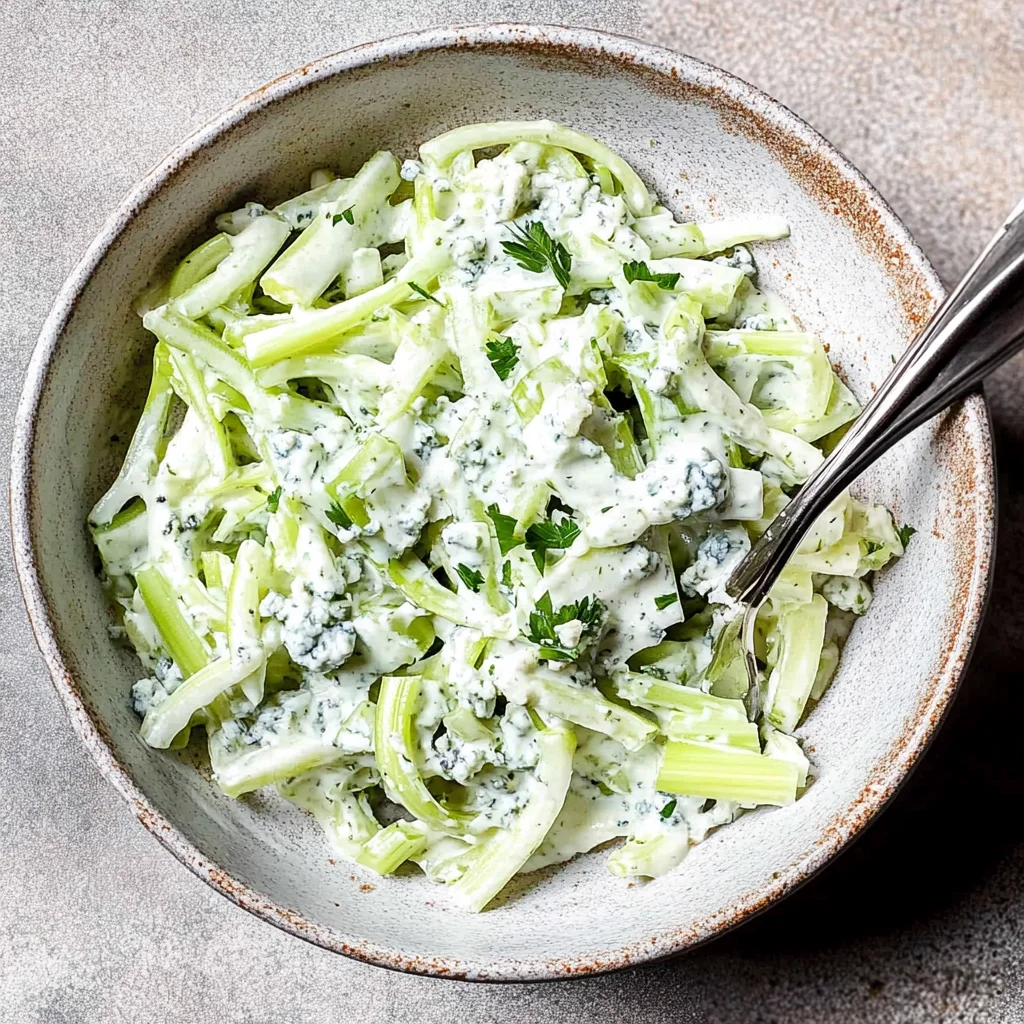 Blue Cheese Celery Slaw Recipe