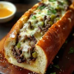 Cheesesteak-Stuffed Garlic Bread Loaf