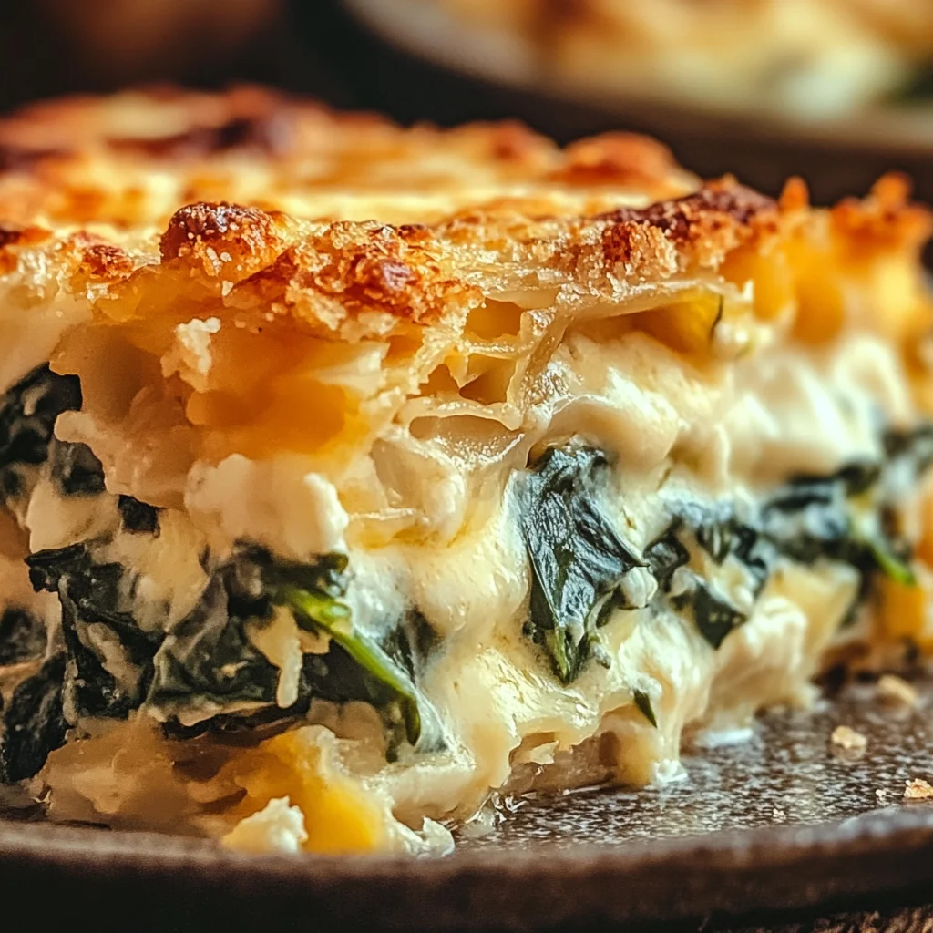 Cheesy Italian Spinach Bake