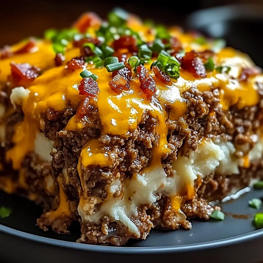Cheesy Loaded Meatloaf Casserole
