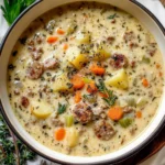 Comforting Potato and Sausage Chowder - Alrightwithme