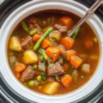 Crockpot Vegetable Beef Soup (full of flavor!)
