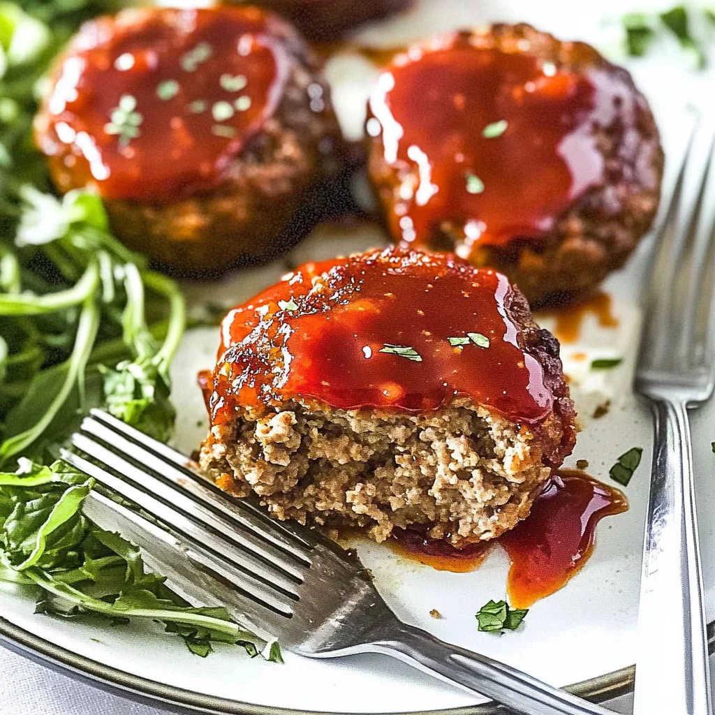 Easy Mini Meatloaf - With Ground Turkey