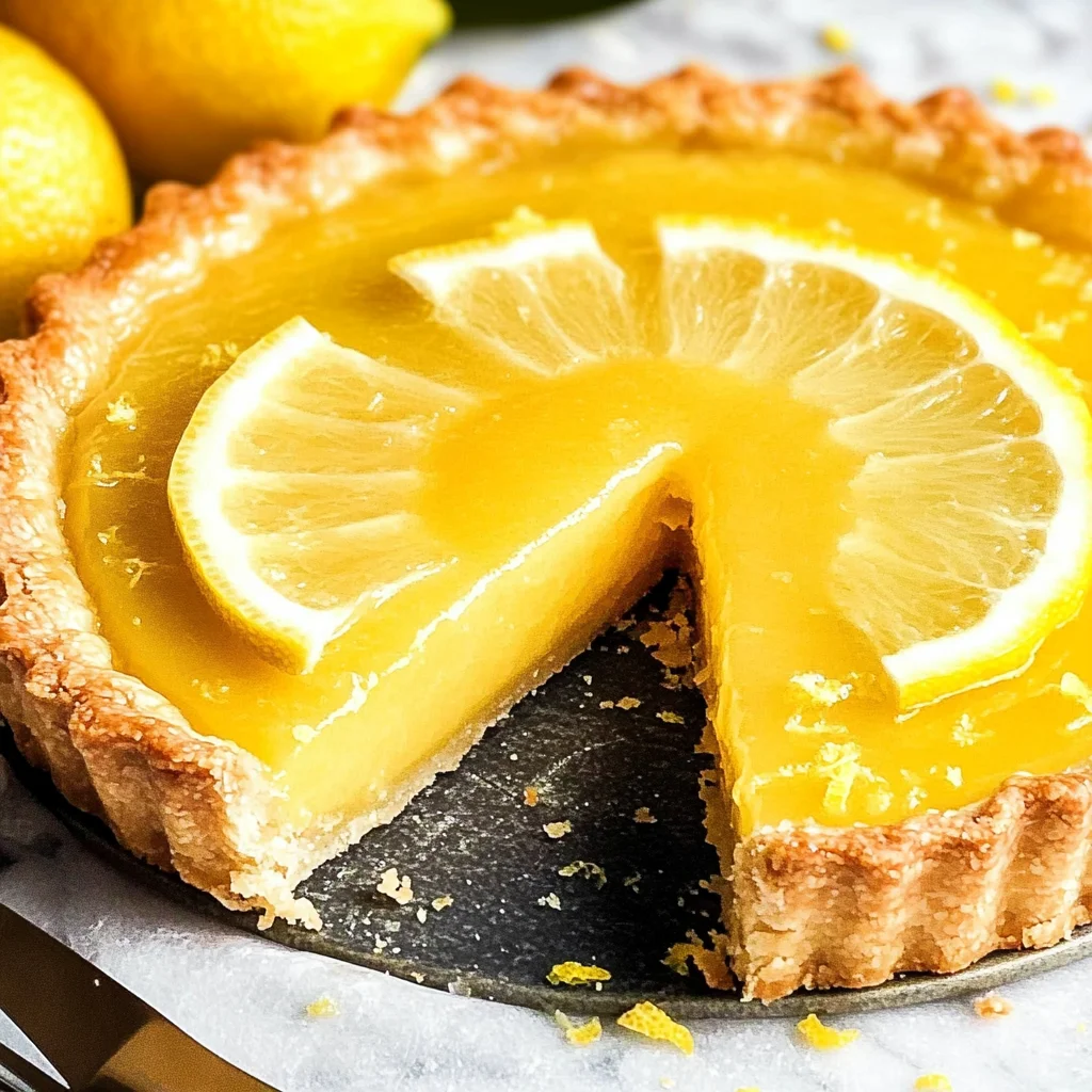 French Lemon Tart W/ Lemon Curd