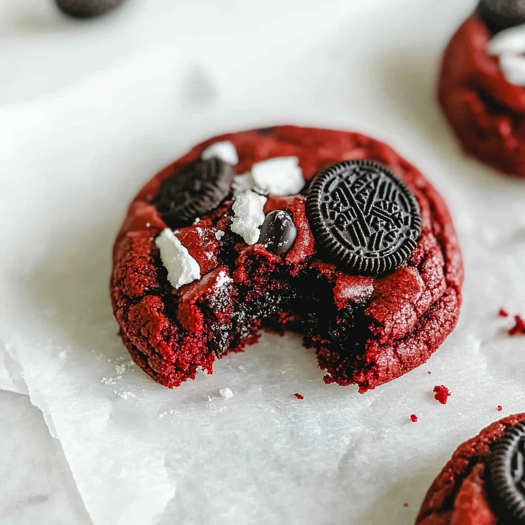 Homemade Red Velvet Oreo Cookies Recipe