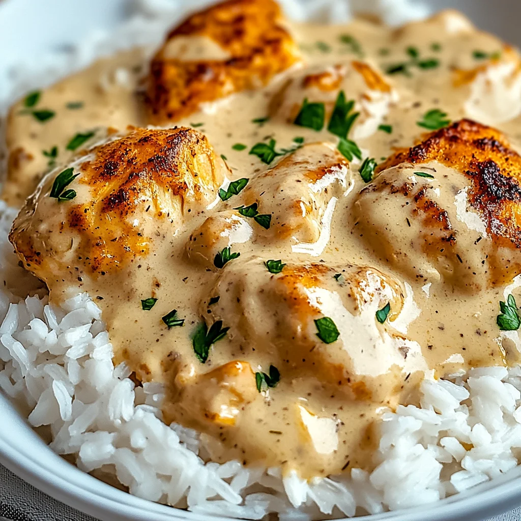 How to Make Creamy Smothered Chicken and Rice – Easy Dinner Idea